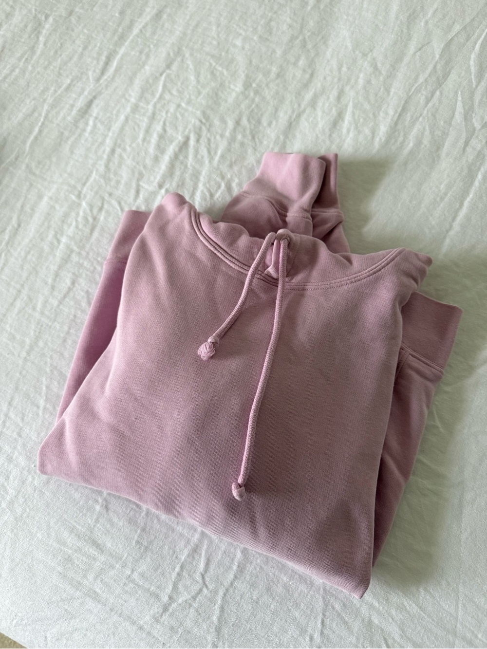 Aritzia Terry Pink Pullover Hoodie